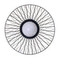 Eurofase Lighting Jelice 24" 1-Light Beige Rope Shade Matte Black Pet Weave Outdoor Pendant Light