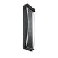 Eurofase Lighting Kabo 14" 1-Light Integrated LED Clear Glass Shade Powder Coat Black Outdoor Wall Sconce