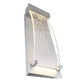 Eurofase Lighting Kabo 20" 1-Light Integrated LED Clear Glass Shade Matte Silver Outdoor Wall Sconce
