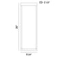 Eurofase Lighting Kabo 20" 1-Light Integrated LED Clear Glass Shade Matte Silver Outdoor Wall Sconce