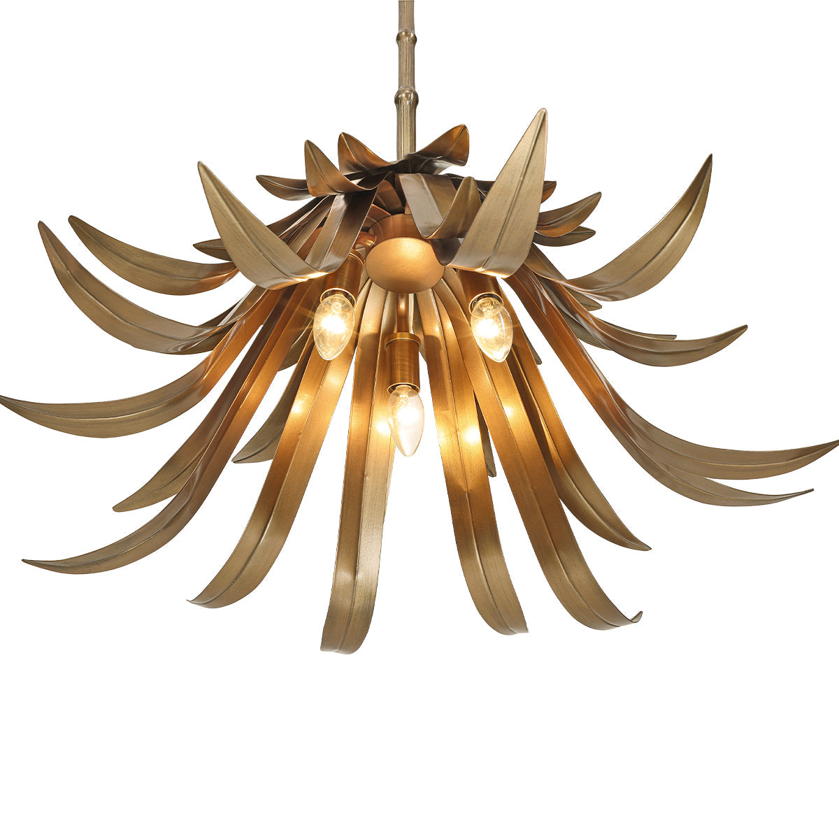 Eurofase Lighting Kagra 24" 3-Light Antique Brass Chandelier