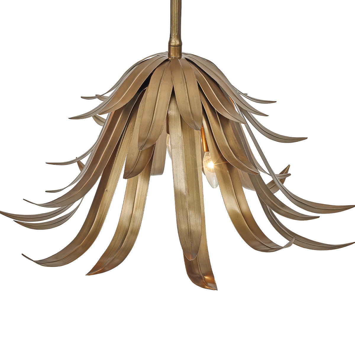 Eurofase Lighting Kagra 24" 3-Light Antique Brass Chandelier