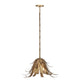 Eurofase Lighting Kagra 24" 3-Light Antique Brass Chandelier