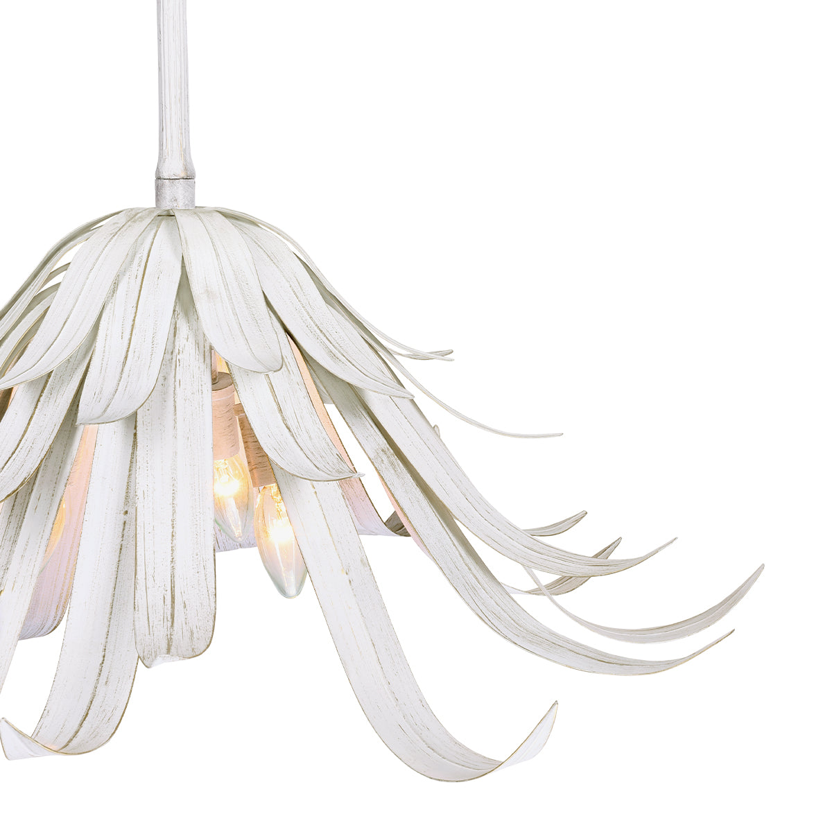 Eurofase Lighting Kagra 24" 3-Light Distressed White Chandelier