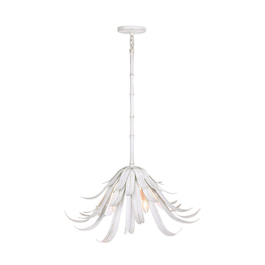 Eurofase Lighting Kagra 24" 3-Light Distressed White Chandelier