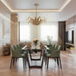 Eurofase Lighting Kagra 42" 12-Light Antique Brass Chandelier