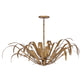 Eurofase Lighting Kagra 56" 12-Light Antique Brass Chandelier