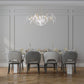 Eurofase Lighting Kagra 56" 12-Light Distressed White Chandelier