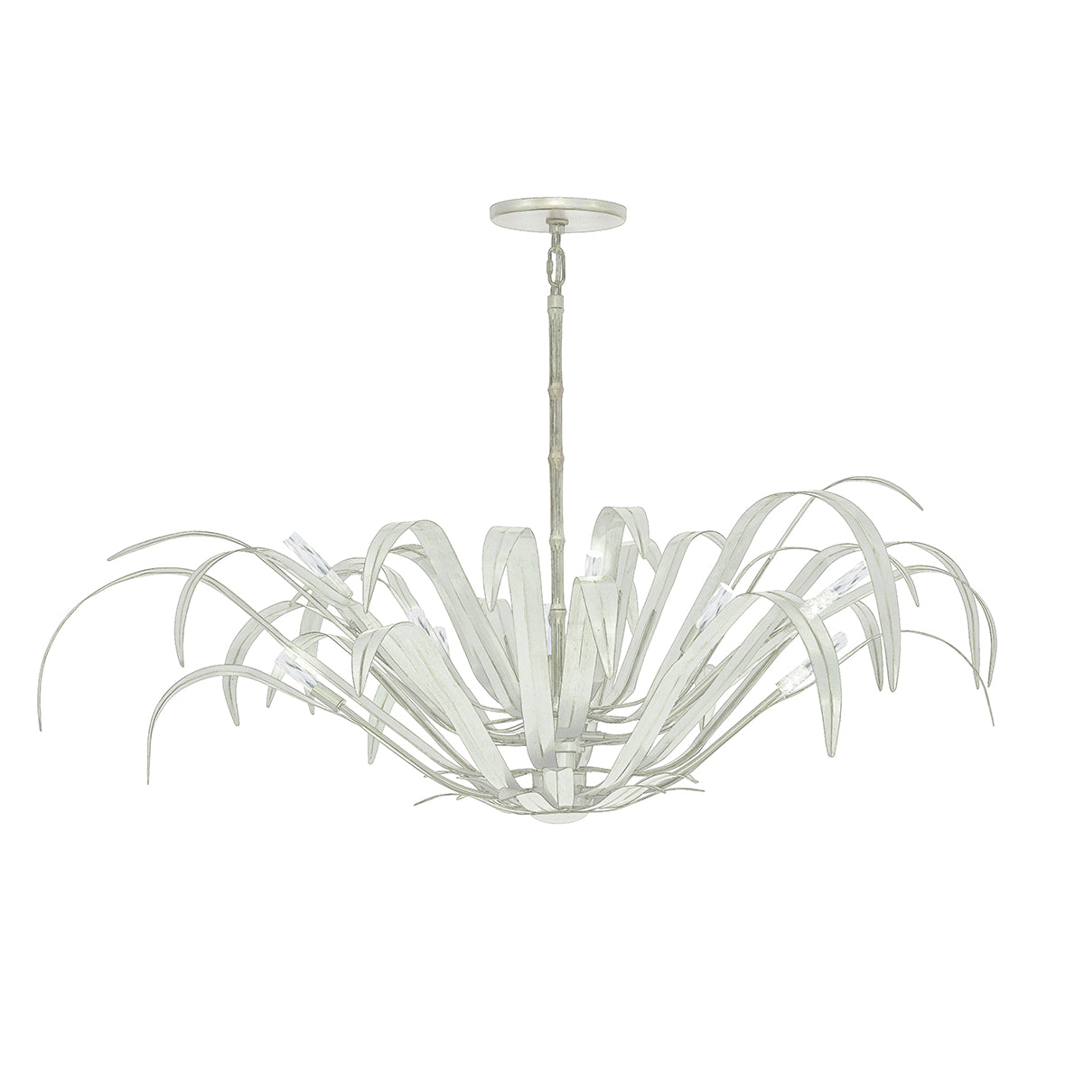 Eurofase Lighting Kagra 56" 12-Light Distressed White Chandelier