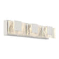 Eurofase Lighting Kasha 28" 3-Light Dimmable LED Chrome Metal Bath Bar With Clear & Smoke Pattern Shades