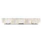Eurofase Lighting Kasha 28" 3-Light Dimmable LED Chrome Metal Bath Bar With Clear & Smoke Pattern Shades