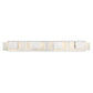 Eurofase Lighting Kasha 37" 4-Light Dimmable LED Chrome Metal Bath Bar With Clear & Smoke Pattern Shades