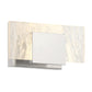 Eurofase Lighting Kasha 9" 1-Light Dimmable LED Chrome Metal Bath Bar With Clear & Smoke Pattern Shades