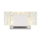 Eurofase Lighting Kasha 9" 1-Light Dimmable LED Chrome Metal Bath Bar With Clear & Smoke Pattern Shades
