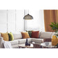 Eurofase Lighting Kenmore 16" Dimmable Integrated LED Metal Black Pendant Light With Black & Gold Metal Mesh Shades