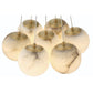 Eurofase Lighting Kepler 18" 7-Light Dimmable Integrated LED Gold Chandelier With White Alabaster Shades
