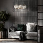 Eurofase Lighting Kepler 18" 7-Light Dimmable Integrated LED Gold Chandelier With White Alabaster Shades