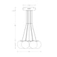 Eurofase Lighting Kepler 18" 7-Light Dimmable Integrated LED Gold Chandelier With White Alabaster Shades