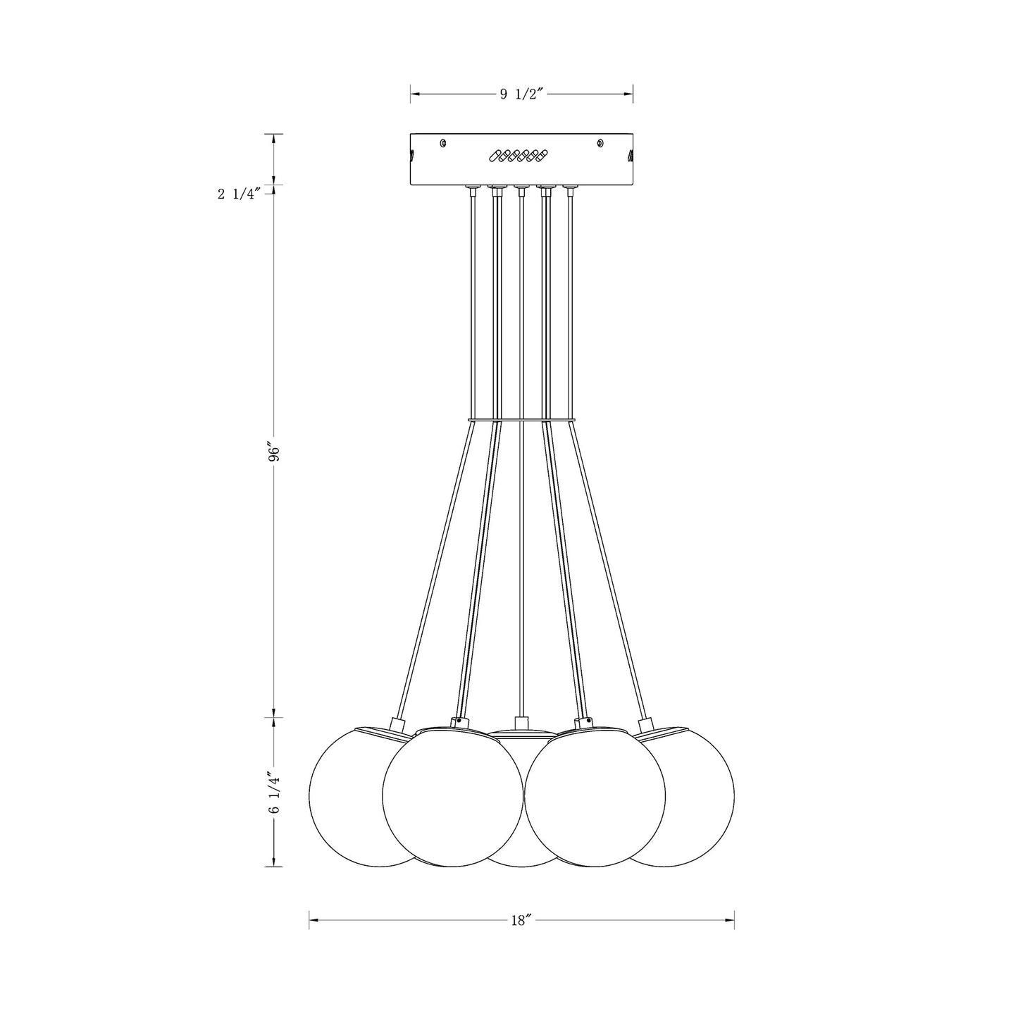 Eurofase Lighting Kepler 18" 7-Light Dimmable Integrated LED Gold Chandelier With White Alabaster Shades