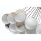 Eurofase Lighting Kepler 29" 19-Light Dimmable Integrated LED Gold Chandelier With White Alabaster Shades
