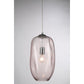 Eurofase Lighting Labria 10" Dimmable Incandescent Pendant Light With Chrome And Pink Textured Glass Shade