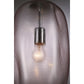 Eurofase Lighting Labria 8" Dimmable Incandescent Pendant Light With Chrome And Pink Textured Glass Shade