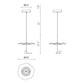 Eurofase Lighting Lagatto 10" Dimmable Integrated LED Bronze Metal Pendant Light