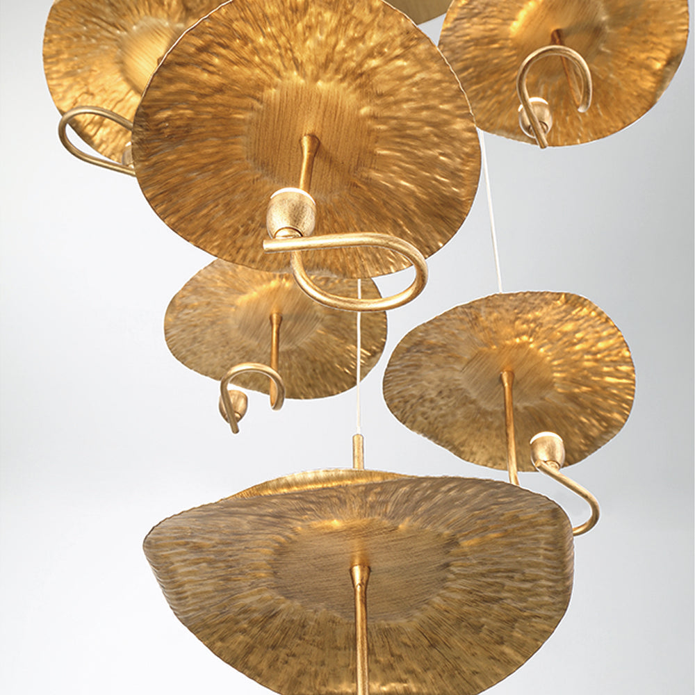 Eurofase Lighting Lagatto 28" 6-Light Dimmable Integrated LED Bronze Metal Chandelier