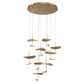 Eurofase Lighting Lagatto 36" 9-Light Dimmable Integrated LED Bronze Metal Chandelier