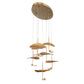 Eurofase Lighting Lagatto 39" 7-Light Dimmable Integrated LED Bronze Metal Oval Chandelier