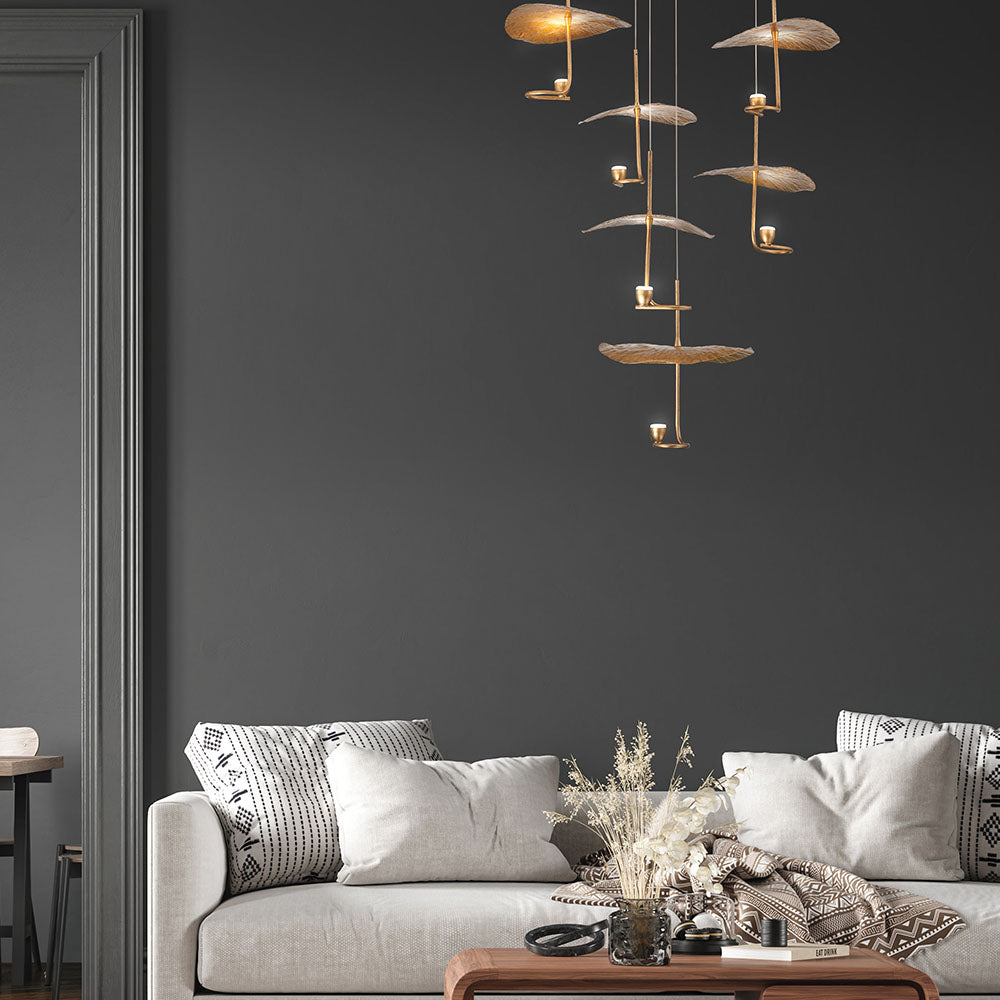 Eurofase Lighting Lagatto 39" 7-Light Dimmable Integrated LED Bronze Metal Oval Chandelier
