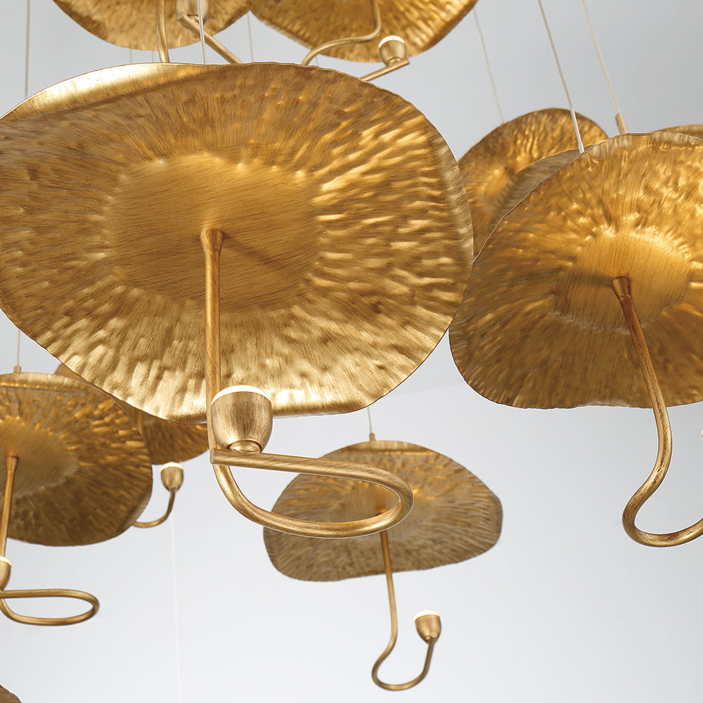 Eurofase Lighting Lagatto 52" 16-Light Dimmable Integrated LED Bronze Metal Chandelier