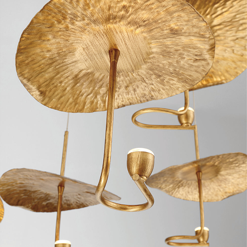Eurofase Lighting Lagatto 52" 16-Light Dimmable Integrated LED Bronze Metal Chandelier