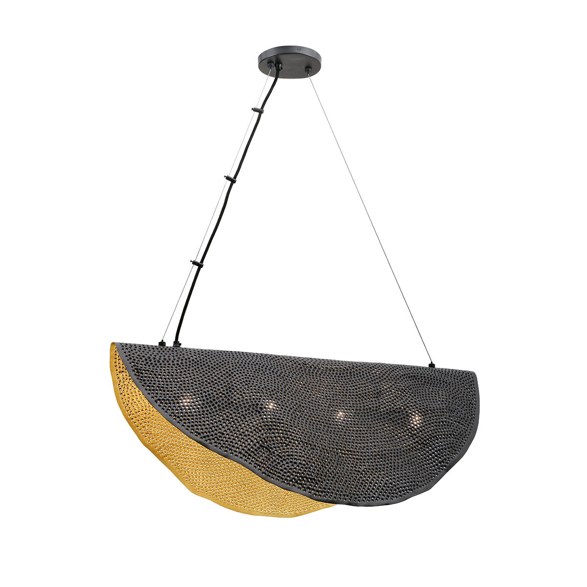 Eurofase Lighting Lahar 36" 4-Light Oil Rubbed Bronze Aluminum Chandelier