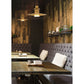 Eurofase Lighting Lamport 16" Dimmable Integrated LED Metal Brushed Brass Pendant Light With Cognac Glass Shade