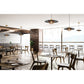 Eurofase Lighting Landigo 18" Dimmable Incandescent Antique Brass Pendant Light With Black Shade