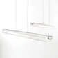 Eurofase Lighting Landor 47" Linear Dimmable Integrated LED Chrome Pendant Light With White Acrylic Tube Shade
