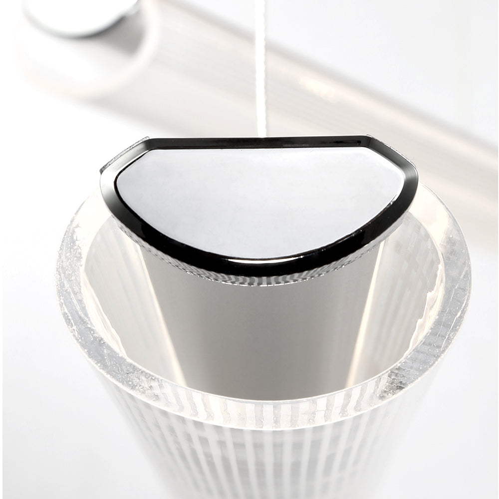 Eurofase Lighting Landor 47" Linear Dimmable Integrated LED Chrome Pendant Light With White Acrylic Tube Shade