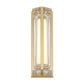 Eurofase Lighting Langferd 16" 1-Light Integrated LED Glass Shade Gold Steel Outdoor Wall Sconce