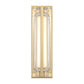 Eurofase Lighting Langferd 16" 1-Light Integrated LED Glass Shade Gold Steel Outdoor Wall Sconce