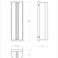 Eurofase Lighting Langferd 16" 1-Light Integrated LED Glass Shade Matte Black Steel Outdoor Wall Sconce