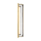 Eurofase Lighting Langferd 24" 1-Light Integrated LED Glass Shade Gold Steel Outdoor Wall Sconce
