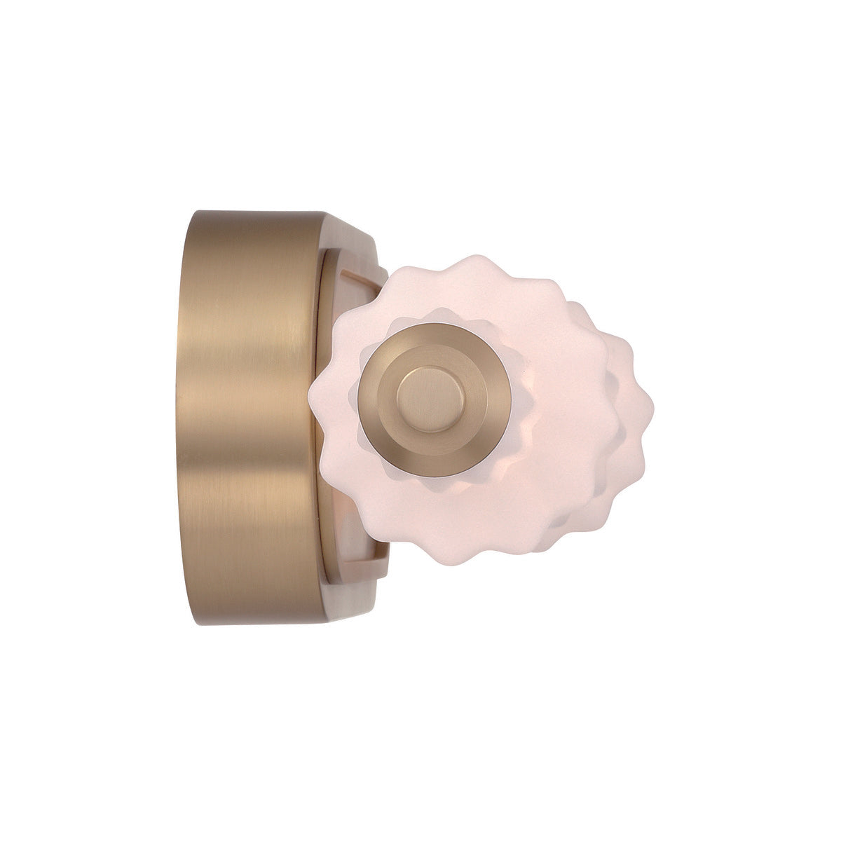 Eurofase Lighting Lansdowne 22" 1-Light Integrated LED Glass Shade Gold Steel Vanity Light