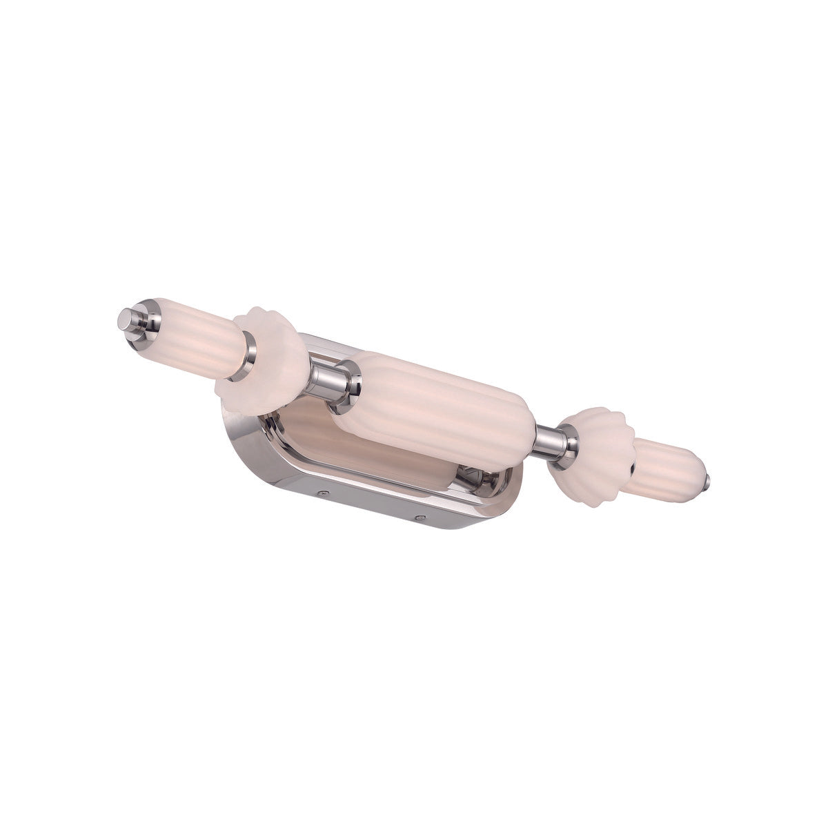 Eurofase Lighting Lansdowne 22" 1-Light Integrated LED Glass Shade Polished Nickel Steel Vanity Light