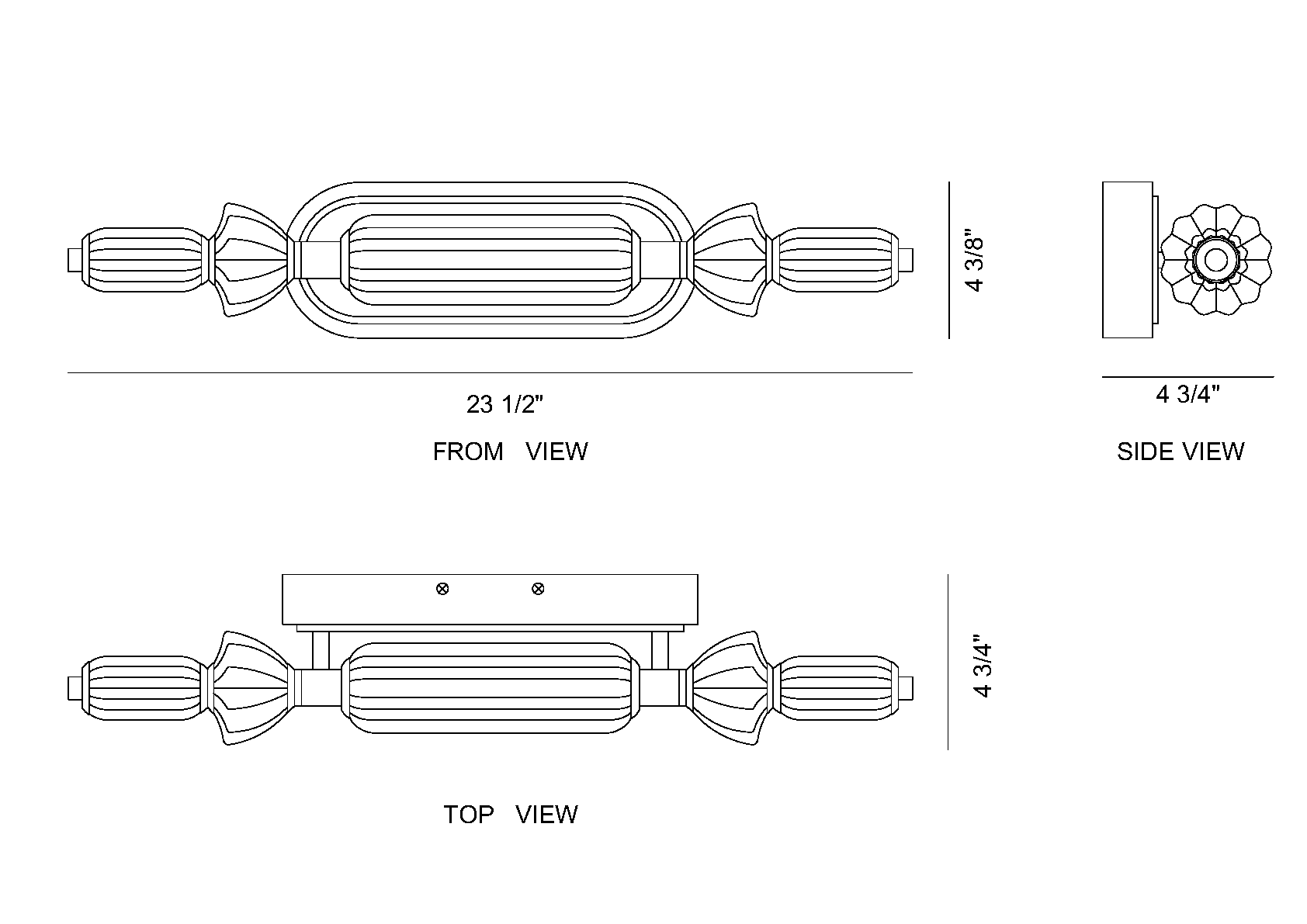 Eurofase Lighting Lansdowne 22" 1-Light Integrated LED Glass Shade Polished Nickel Steel Vanity Light