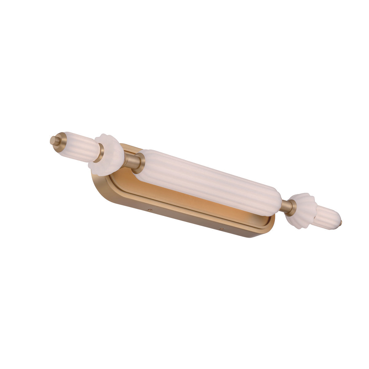 Eurofase Lighting Lansdowne 31" 1-Light Integrated LED Glass Shade Gold Steel Vanity Light