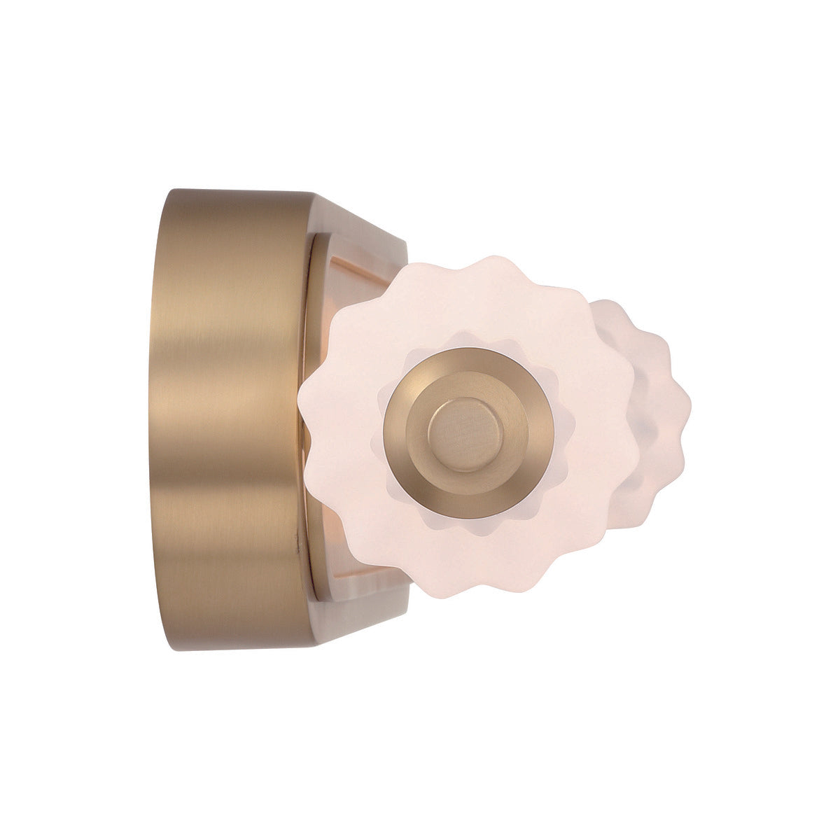 Eurofase Lighting Lansdowne 31" 1-Light Integrated LED Glass Shade Gold Steel Vanity Light