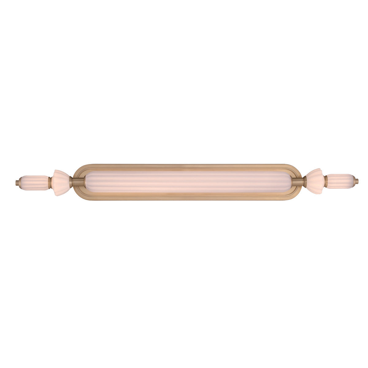 Eurofase Lighting Lansdowne 39" 1-Light Integrated LED Glass Shade Gold Steel Vanity Light