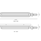 Eurofase Lighting Lansdowne 39" 1-Light Integrated LED Glass Shade Polished Nickel Steel Vanity Light