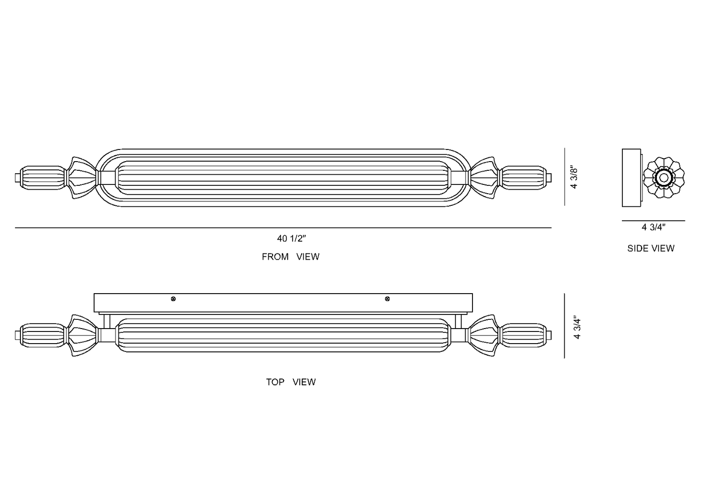 Eurofase Lighting Lansdowne 39" 1-Light Integrated LED Glass Shade Polished Nickel Steel Vanity Light